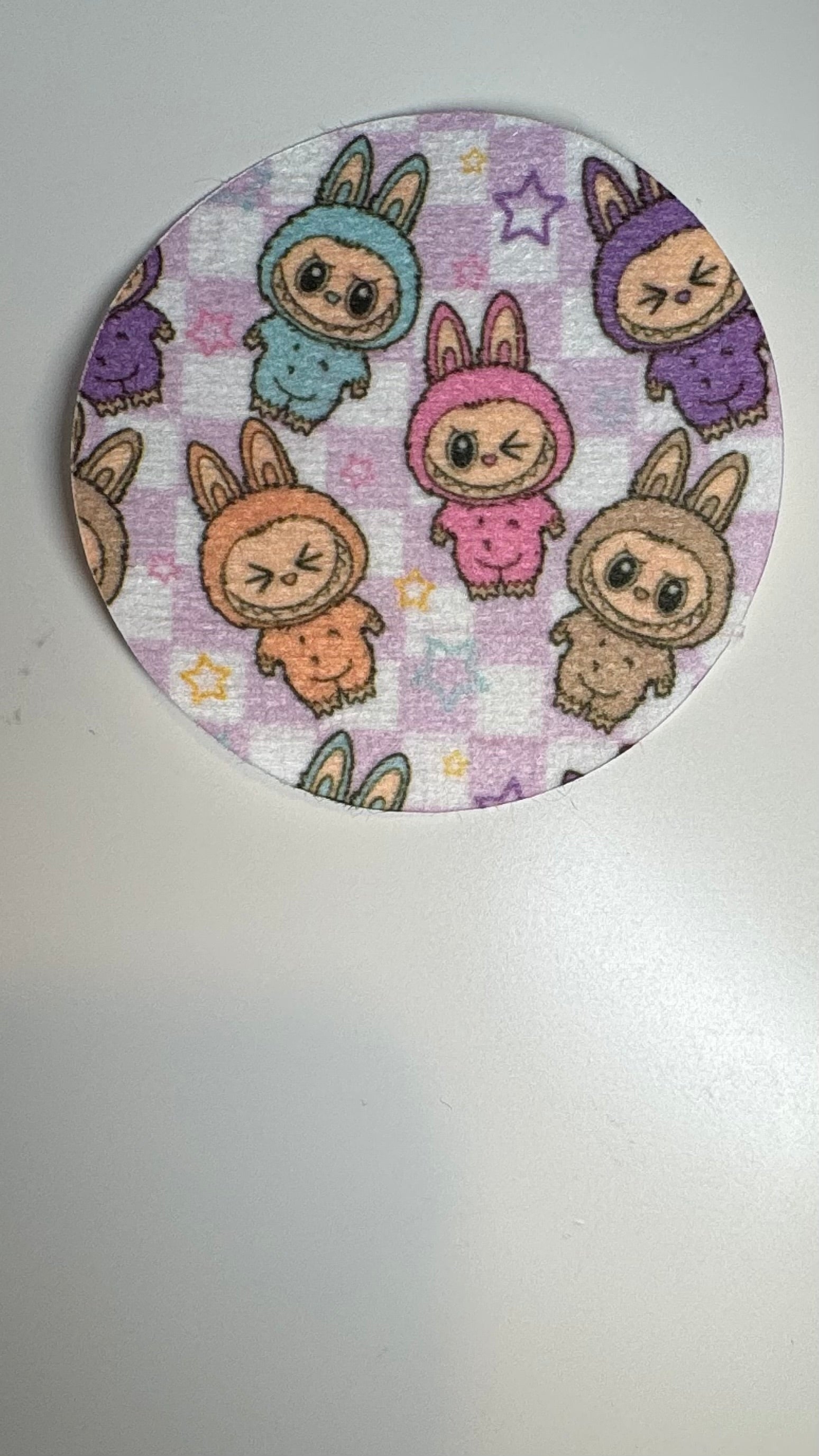 Labubu-Inspired Diabetes Overpatch for Dexcom G7/G6, Libre, and Omnipod (Design #1)