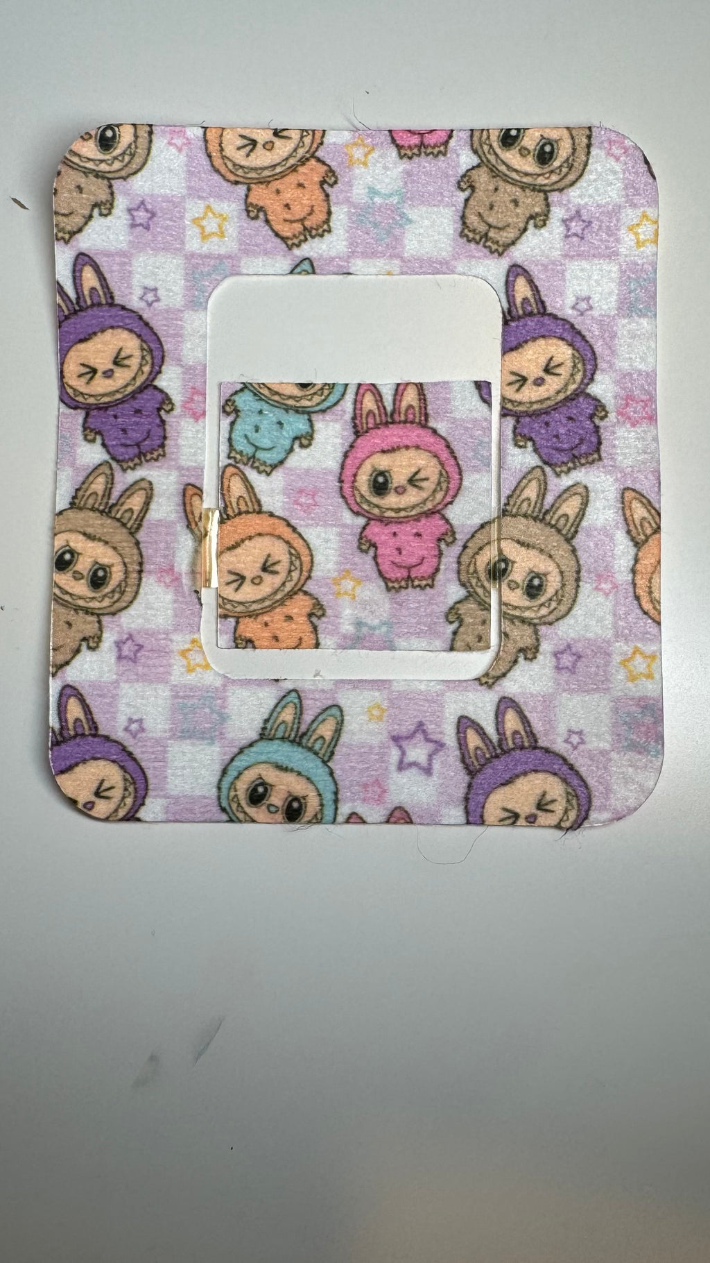 Labubu-Inspired Diabetes Overpatch for Dexcom G7/G6, Libre, and Omnipod (Design #1)