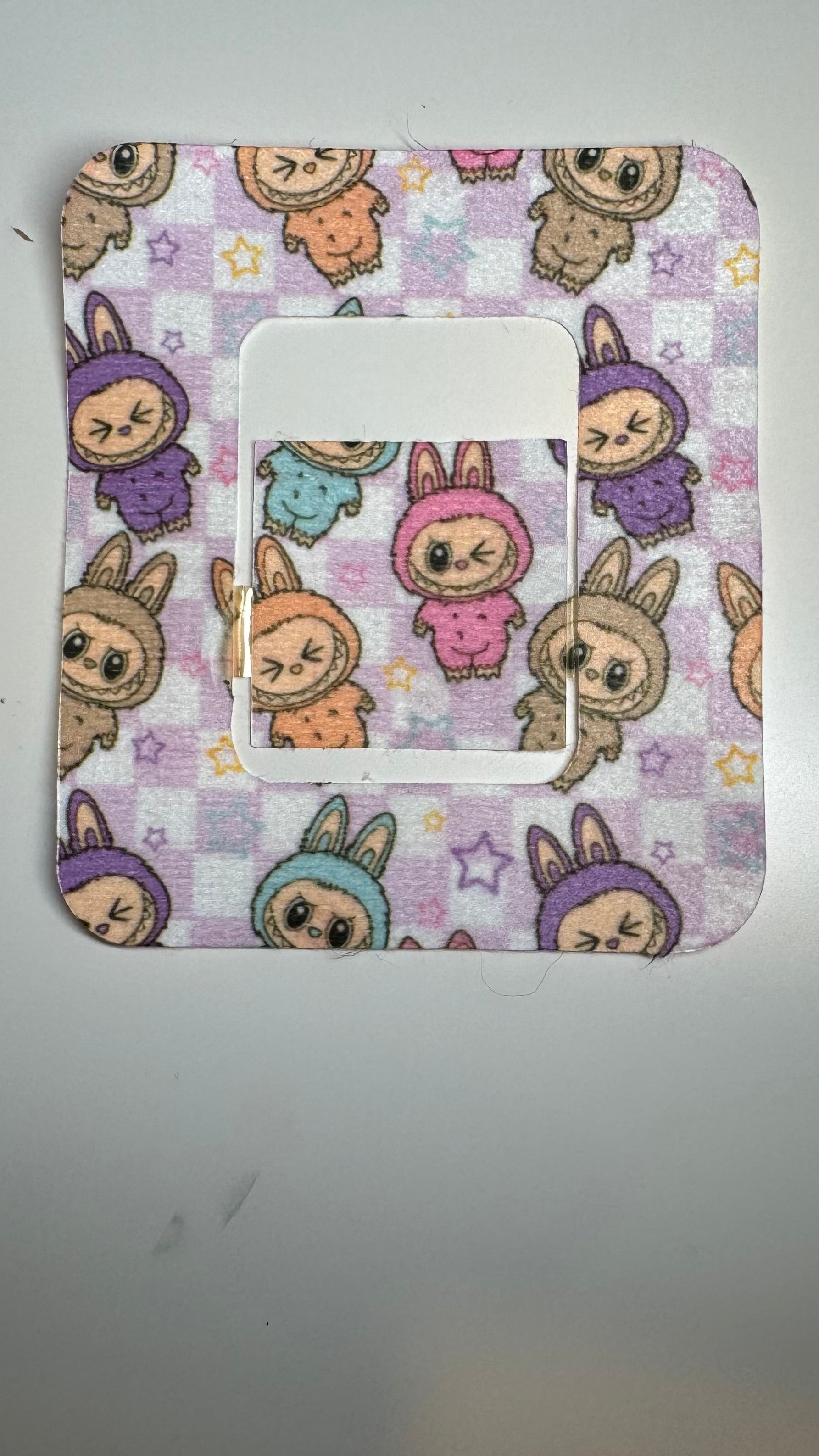 Labubu-Inspired Diabetes Overpatch for Dexcom G7/G6, Libre, and Omnipod (Design #1)