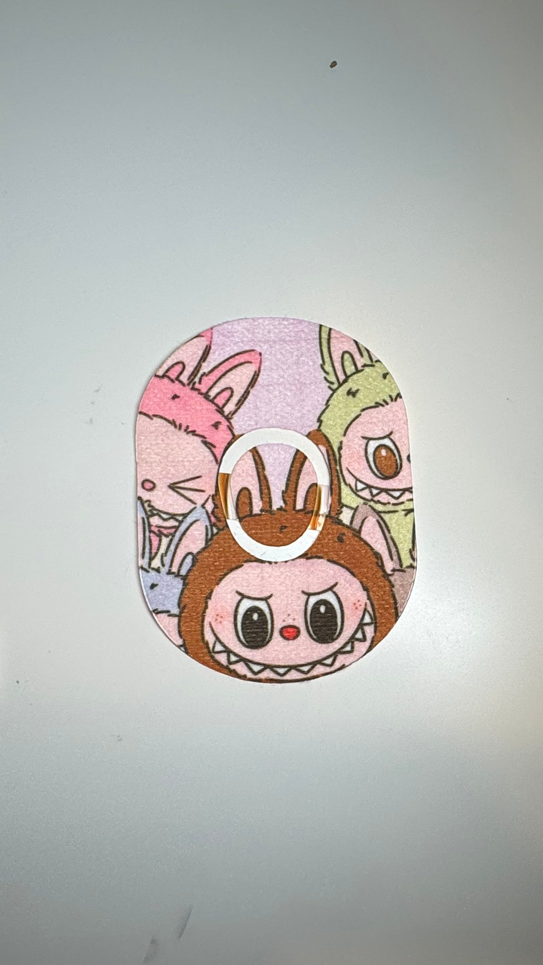 Labubu-Inspired Diabetes Overpatch for Dexcom G7/G6, Libre, and Omnipod (Design #2)