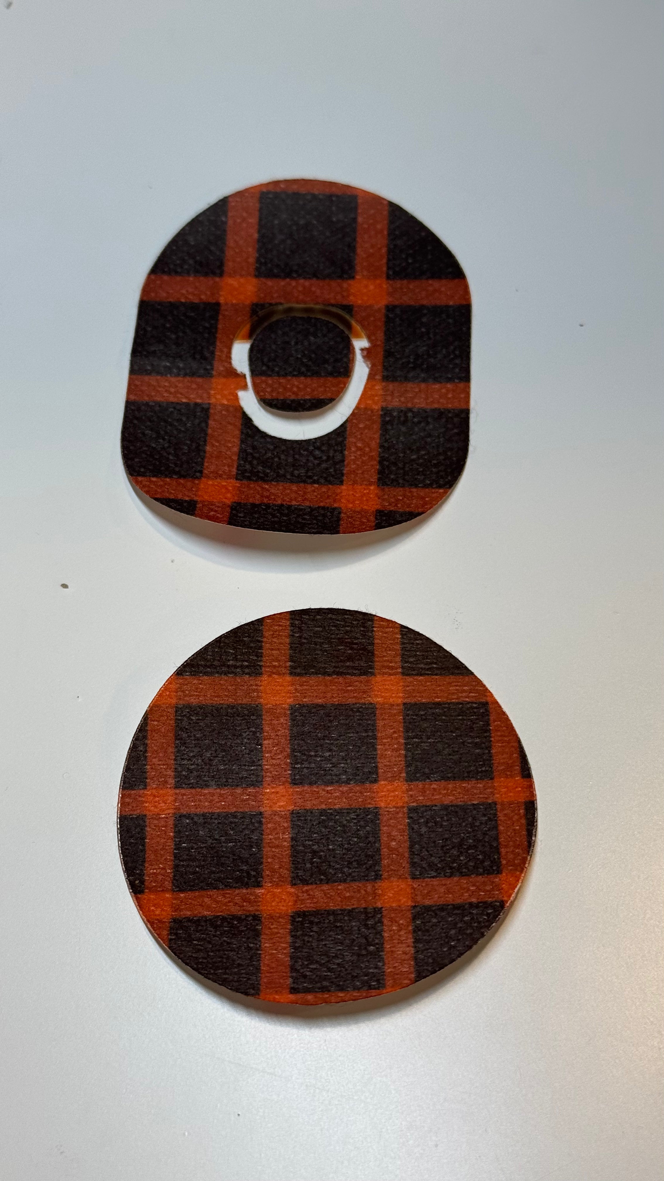Taylor Swift Evermore Plaid-Inspired Diabetes Overpatch for Dexcom G7/G6, Libre, and Omnipod