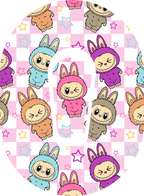 Labubu-Inspired Diabetes Overpatch for Dexcom G7/G6, Libre, and Omnipod (Design #1)