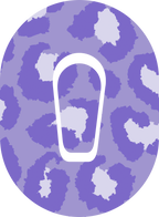 Purple Cheetah Diabetes Overpatch for Dexcom G7/G6, Libre, and Omnipod