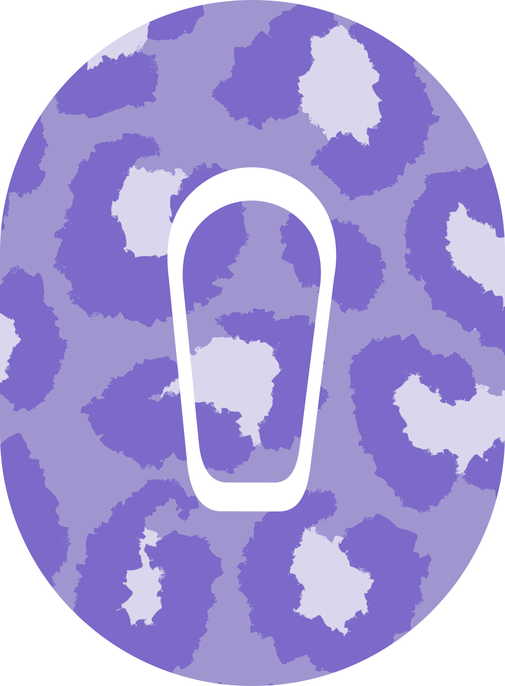Purple Cheetah Diabetes Overpatch for Dexcom G7/G6, Libre, and Omnipod