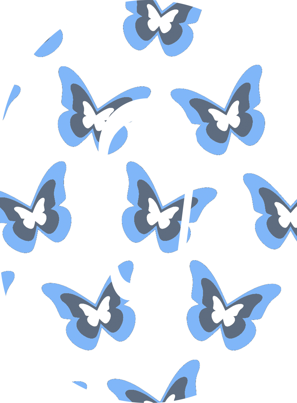 Blue Butterflies Diabetes Overpatch for Dexcom G7/G6, Libre, and Omnipod