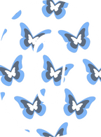 Blue Butterflies Diabetes Overpatch for Dexcom G7/G6, Libre, and Omnipod