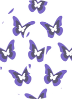 Purple Butterflies Diabetes Overpatch for Dexcom G7/G6, Libre, and Omnipod