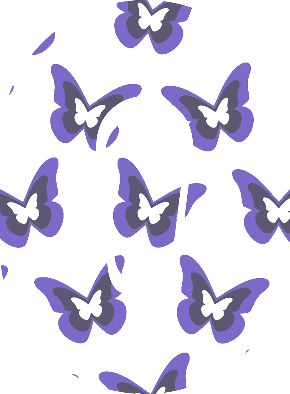 Purple Butterflies Diabetes Overpatch for Dexcom G7/G6, Libre, and Omnipod