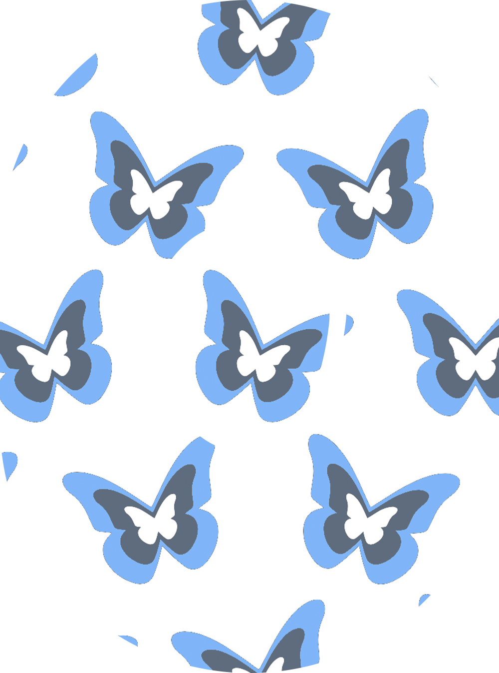 Blue Butterflies Diabetes Overpatch for Dexcom G7/G6, Libre, and Omnipod