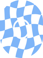 Blue Wavy Diabetes Overpatch for Dexcom G7/G6, Libre, and Omnipod