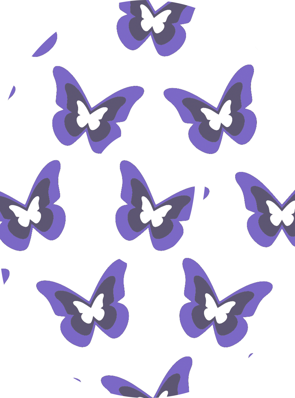 Purple Butterflies Diabetes Overpatch for Dexcom G7/G6, Libre, and Omnipod