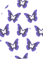 Purple Butterflies Diabetes Overpatch for Dexcom G7/G6, Libre, and Omnipod