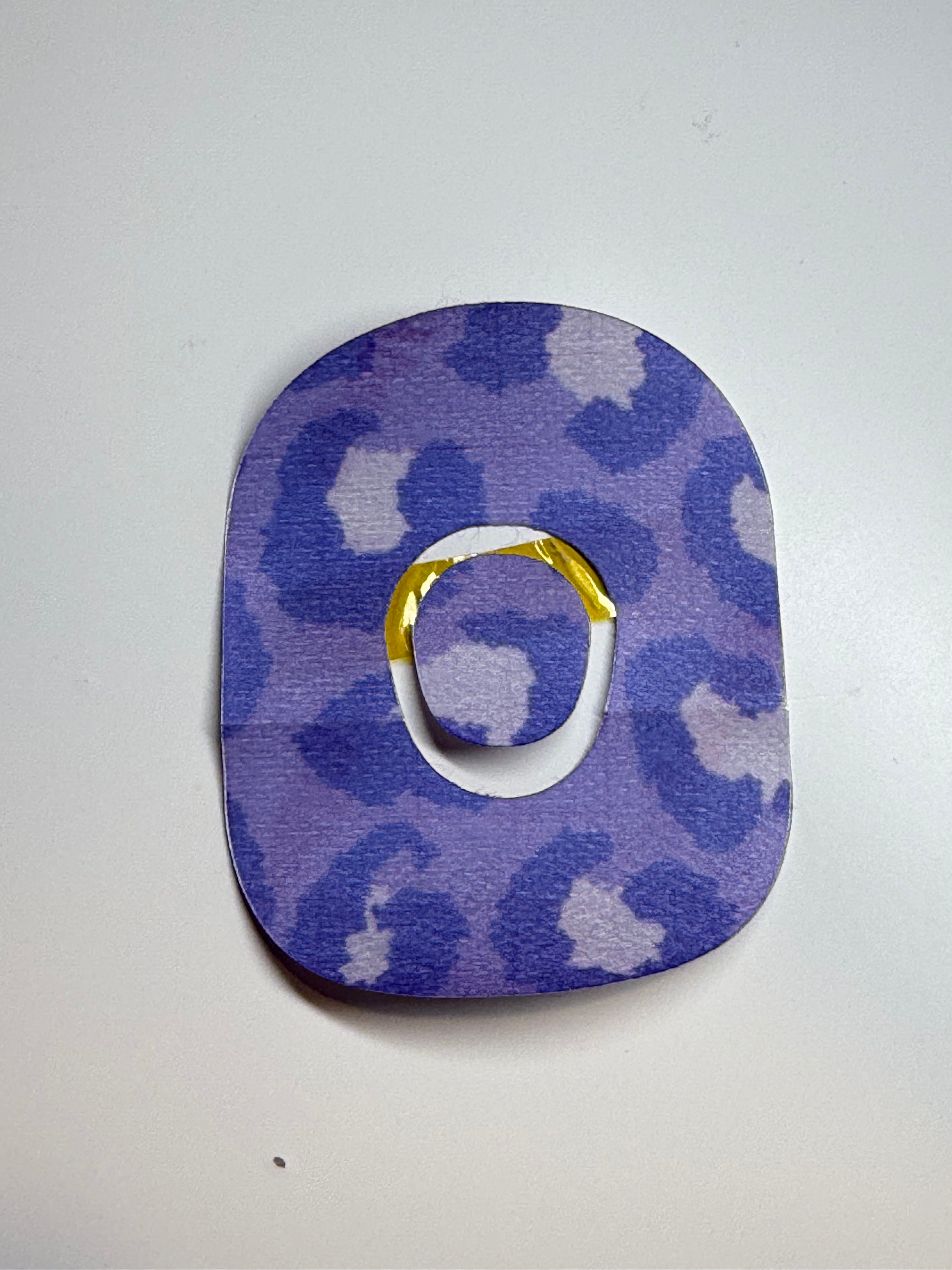 Purple Cheetah Diabetes Overpatch for Dexcom G7/G6, Libre, and Omnipod