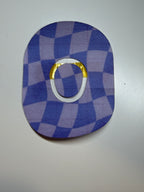 Purple Wavy Diabetes Overpatch for Dexcom G7/G6, Libre, and Omnipod