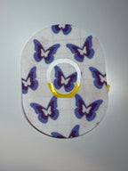 Purple Butterflies Diabetes Overpatch for Dexcom G7/G6, Libre, and Omnipod