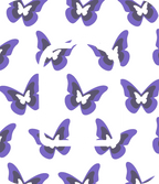 Purple Butterflies Diabetes Overpatch for Dexcom G7/G6, Libre, and Omnipod