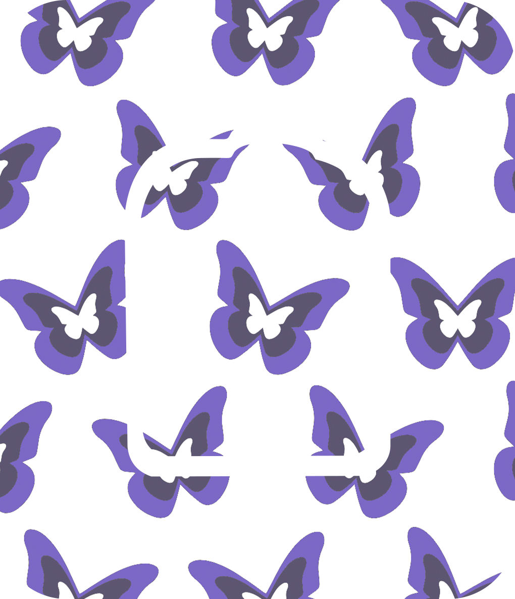 Purple Butterflies Diabetes Overpatch for Dexcom G7/G6, Libre, and Omnipod