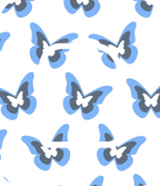 Blue Butterflies Diabetes Overpatch for Dexcom G7/G6, Libre, and Omnipod