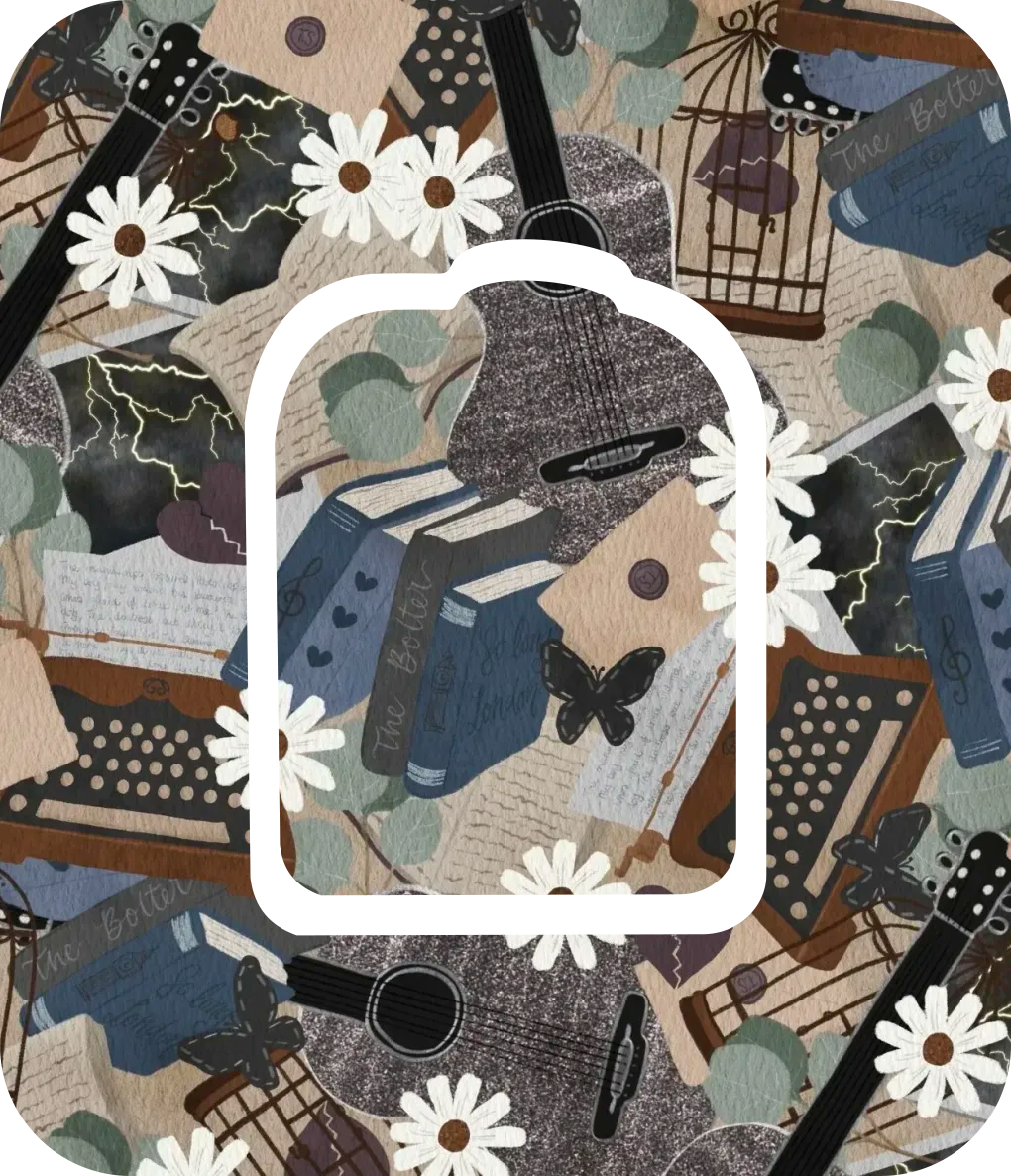 Taylor Swift TTPD-Inspired Diabetes Overpatch for Dexcom G7/G6, Libre, and Omnipod