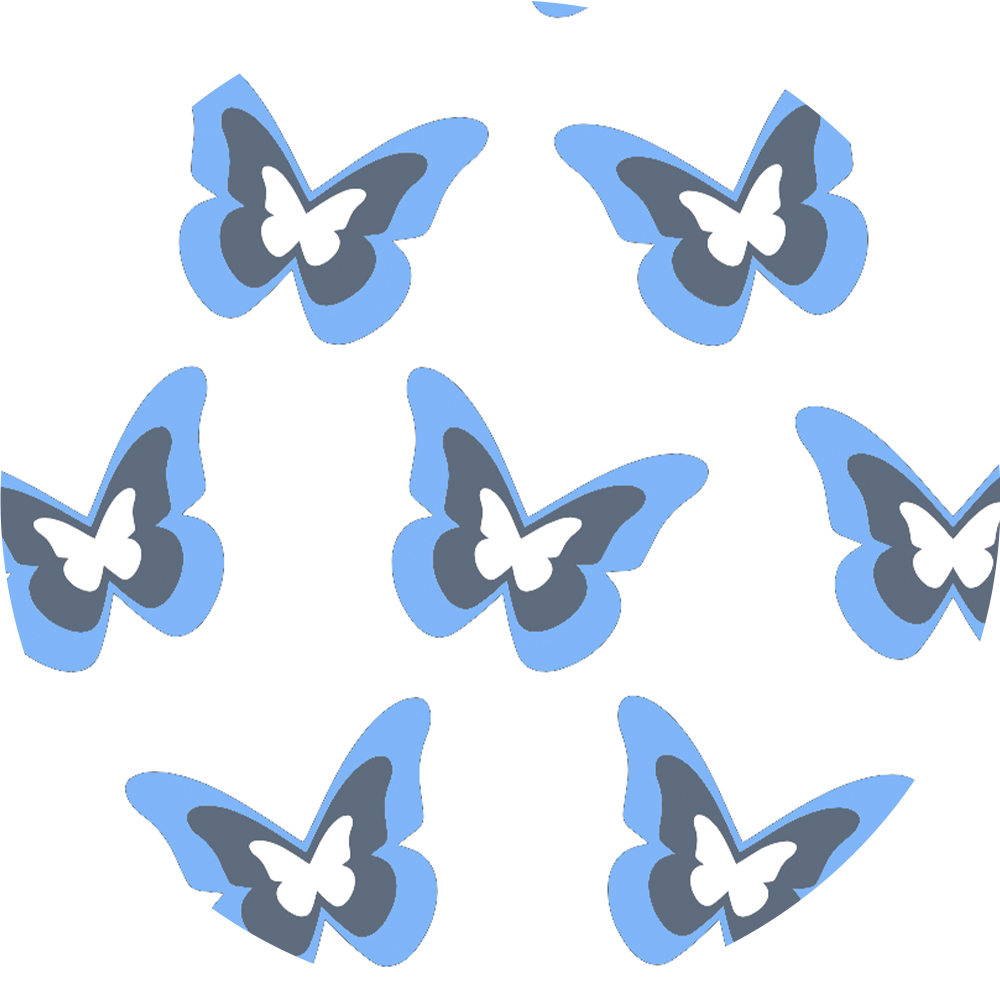 Blue Butterflies Diabetes Overpatch for Dexcom G7/G6, Libre, and Omnipod